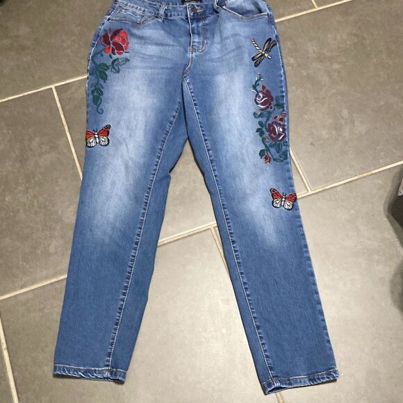 Earl Jeans Denim - Earl skinny embroidered jeans